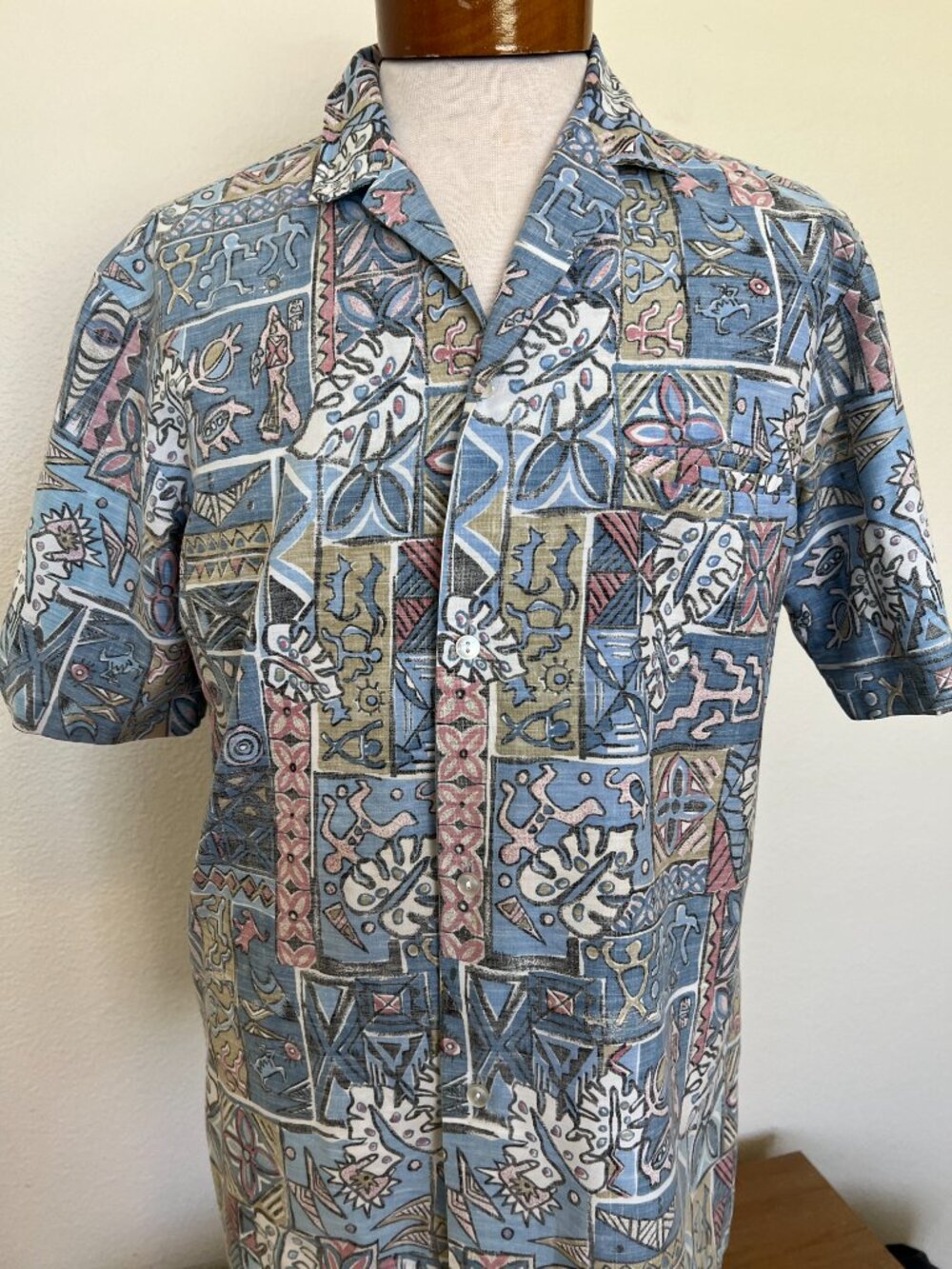 70's Royal Mens Hawaiian Shirt - Size Small/Medium